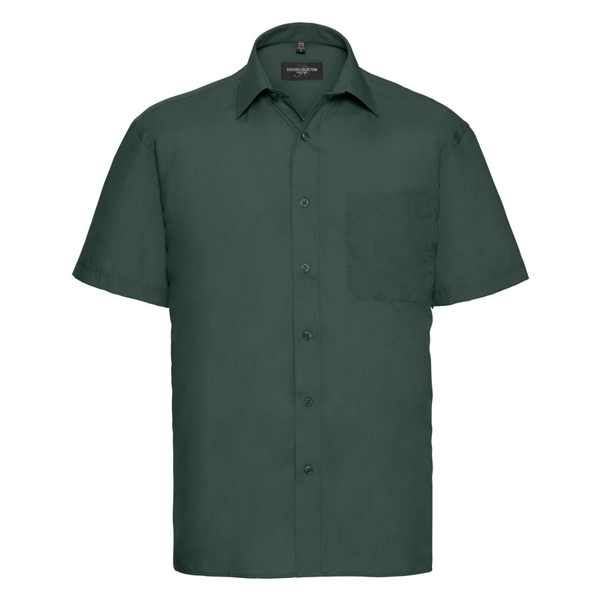 R935M-Mens SS PolyCotton Poplin Shirt